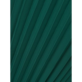 Women Solid Pleated Crew Neck Casual Short Sleeve Dress Women Solid Pleated Crew Neck Casual Short Sleeve Dress