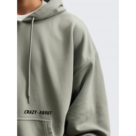 Mens Letter Print Kangaroo Pocket Casual Drawstring Hoodies Winter Mens Letter Print Kangaroo Pocket Casual Drawstring Hoodies Winter