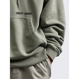 Mens Letter Print Kangaroo Pocket Casual Drawstring Hoodies Winter Mens Letter Print Kangaroo Pocket Casual Drawstring Hoodies Winter