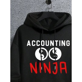 Mens Japanese Ninja Letter Print Kangaroo Pocket Drawstring Hoodies Winter Mens Japanese Ninja Letter Print Kangaroo Pocket Drawstring Hoodies Winter
